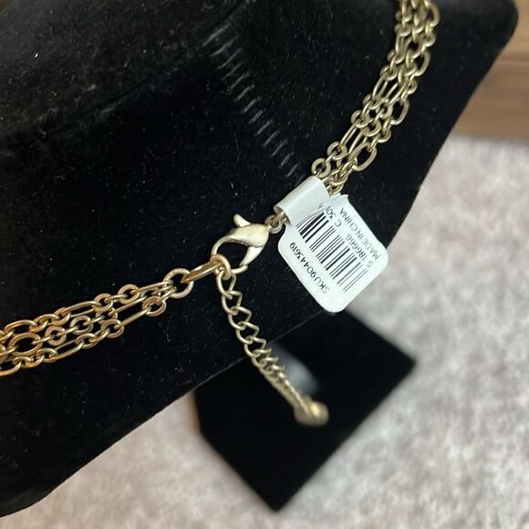 NWT Loft Multi Strand Gold Necklace - Picture 3 of 4